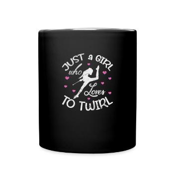 Baton Twirling - Full Colour Mug - black - Front