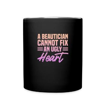 Kosmetikerin Kosmetik Make-up Geschenk - Tasse einfarbig - Schwarz - Vorne