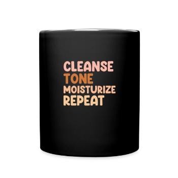 Kosmetikerin Kosmetik Make-up Geschenk - Tasse einfarbig - Schwarz - Vorne