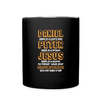 Bible Bible Versets chrétiens Don de Jésus - Mug uni - noir - Devant