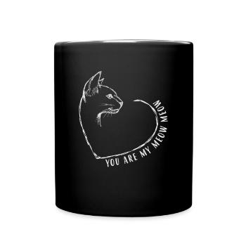 Tu es mon miaou miaou miaou Saint-Valentin - Mug uni - noir - Devant