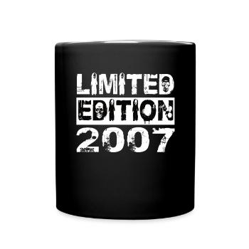 Limited Edition 2007 Geburtstag 2007 Geburtstag - Tasse einfarbig - Schwarz - Vorne