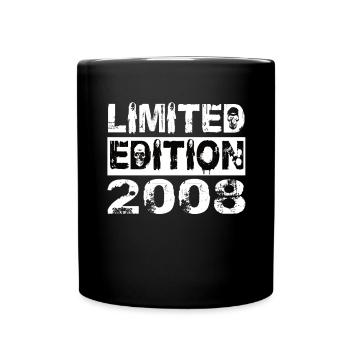Limited Edition 2008 Geburtstag 2008 Geburtstag - Tasse einfarbig - Schwarz - Vorne