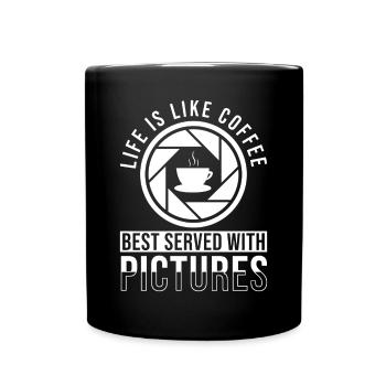 Cadeau des photographes - Mug uni - noir - Devant