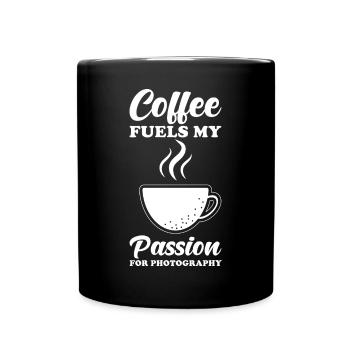 Photographe Cadeau Photographe Café Citation - Mug uni - noir - Devant