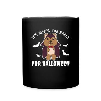 Quokka il n’est jamais trop tôt pour le vampire d’Halloween - Mug uni - noir - Devant