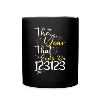 the last day of 2023 is 123123 - Tasse einfarbig - Schwarz - Vorne