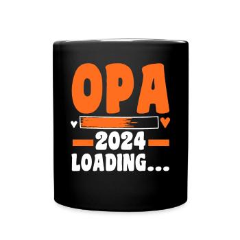 Werdender Opa 2027 - Tasse einfarbig - Schwarz - Vorne
