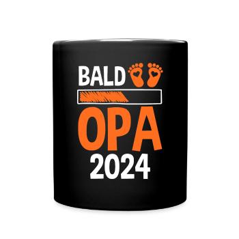 Werdender Opa 2029 - Tasse einfarbig - Schwarz - Vorne