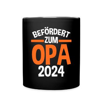 Werdender Opa 2030 - Tasse einfarbig - Schwarz - Vorne