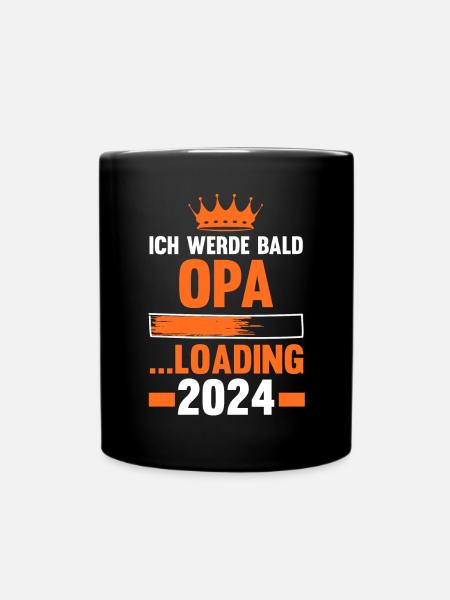 Werdender Opa 2041 - Tasse einfarbig - Schwarz