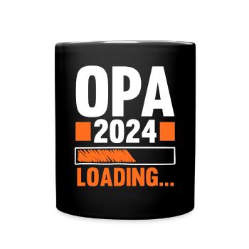 Werdender Opa 2038 - Tasse einfarbig - Schwarz - Vorne