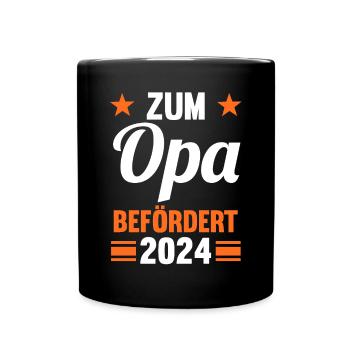 Werdender Opa 2042 - Tasse einfarbig - Schwarz - Vorne