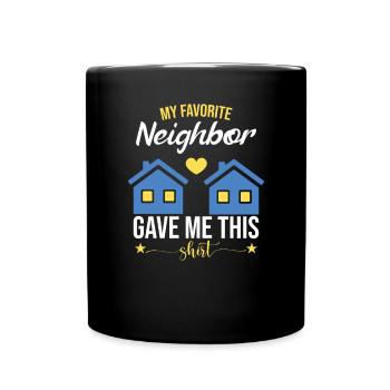 Favorite Neighbor Community - Full Colour Mug - black - Front
