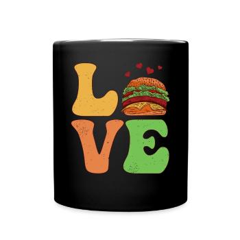 Burger Hamburger - Mug uni - noir - Devant
