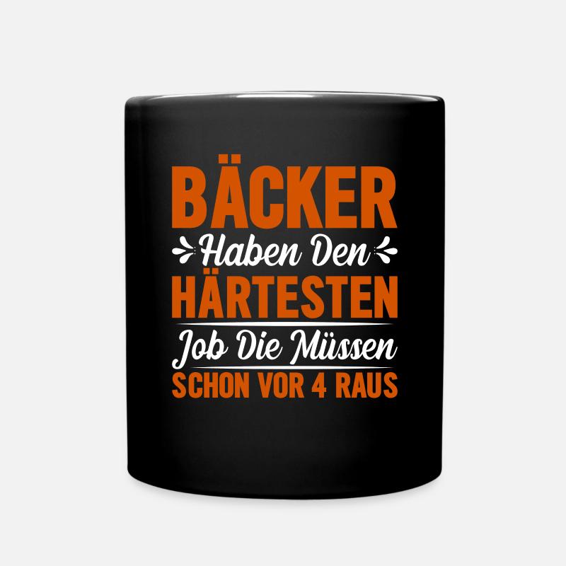 Bäcker Bäckerei Geschenk lustig - Tasse einfarbig - Schwarz