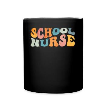 Groovy School Nurse Nursing - Mug uni - noir - Devant