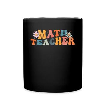 Groovy Math Professeur de mathématiques Mathématicien - Mug uni - noir - Devant