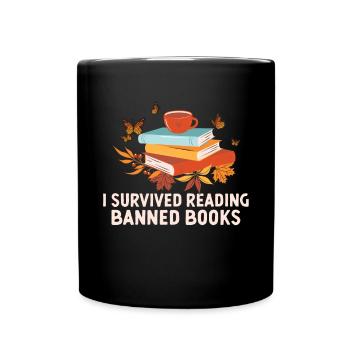 Je suis un maniaque du livre Drôle de lecture en disant - Mug uni - noir - Devant