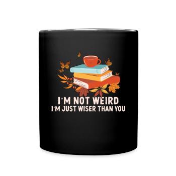 Ich Lese Was Ich Will Lustiges Lesezitat - Tasse einfarbig - Schwarz - Vorne
