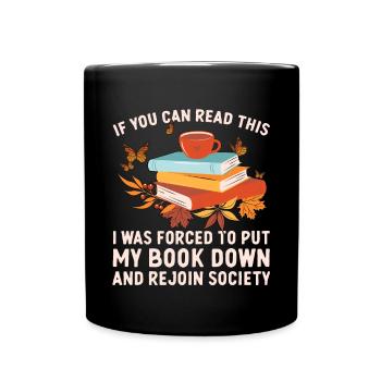 Ich Bringe Kindern Das Lesen Bei - Tasse einfarbig - Schwarz - Vorne