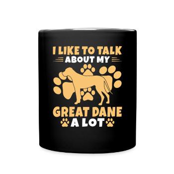Great Dane Gifts - Tasse einfarbig - Schwarz - Vorne
