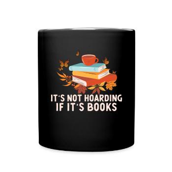 Ce n’est pas thésauriser quand c’est des livres drôles - Mug uni - noir - Devant