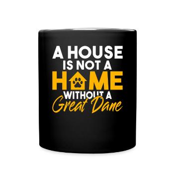 Great Dane Gifts - Tasse einfarbig - Schwarz - Vorne