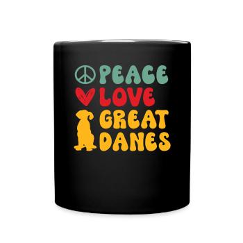 Great Dane Gifts - Tasse einfarbig - Schwarz - Vorne