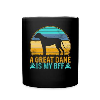 Great Dane Gifts - Tasse einfarbig - Schwarz - Vorne