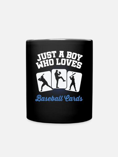 Men Trader Collector Just A Boy Who Loves Baseball - Mug uni - noir