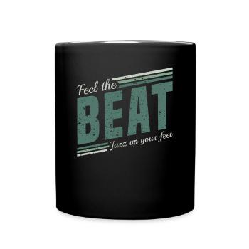 Sentez le Beat Jazz dans vos pieds - Jazz Musiker - Mug uni - noir - Devant