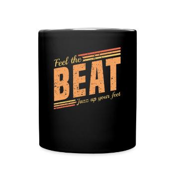 Sentez le Beat Jazz dans vos pieds - Jazz Musiker - Mug uni - noir - Devant