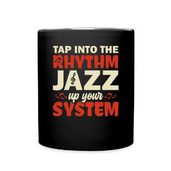 Maak gebruik van de Rhythm Jazz Up Ur - Jazz Musicians - Mok uni - zwart - Voor