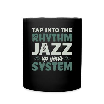 Maak gebruik van de Rhythm Jazz Up Ur - Jazz Musicians - Mok uni - zwart - Voor