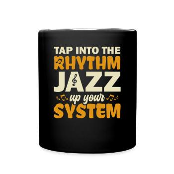Maak gebruik van de Rhythm Jazz Up Ur - Jazz Musicians - Mok uni - zwart - Voor