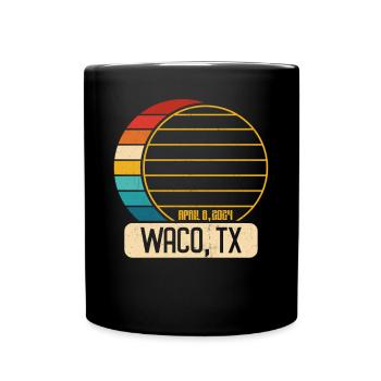 Eclipse totale de Soleil Texas Waco 28 avril 2024 - Mug uni - noir - Devant
