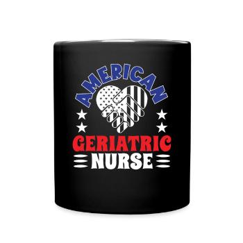 Geriatric Nurse Caregiver - Full Colour Mug - black - Front