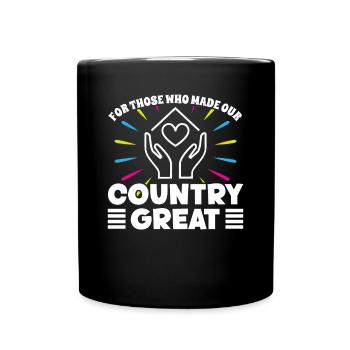 Elderly Caregiver For Who Made Country Great Caregiver - Full Colour Mug - black - Front