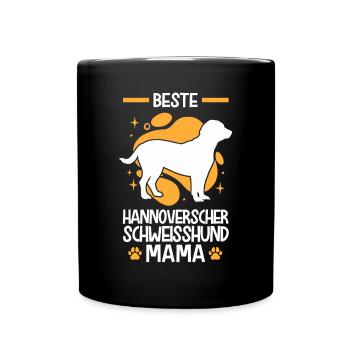 Beste Hannoverscher Schweißhund Mama - Tasse einfarbig - Schwarz - Vorne