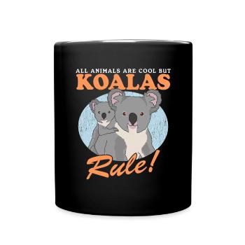 Koala Koala Bear Koala Bear Koalas Gift - Full Colour Mug - black - Front