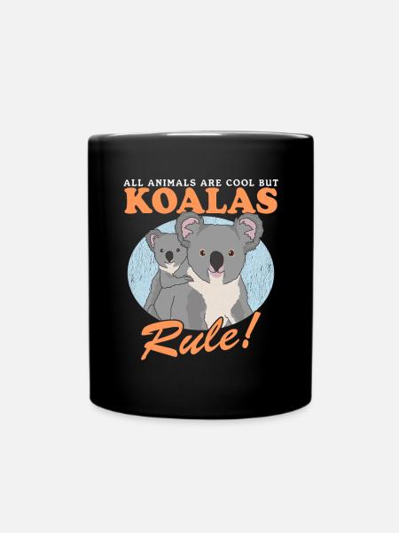 Koala Koalabären Koalabär Koalas Geschenk - Tasse einfarbig - Schwarz