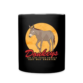 Âne propriétaire âne âne amoureux cadeau d’âne - Mug uni - noir - Devant