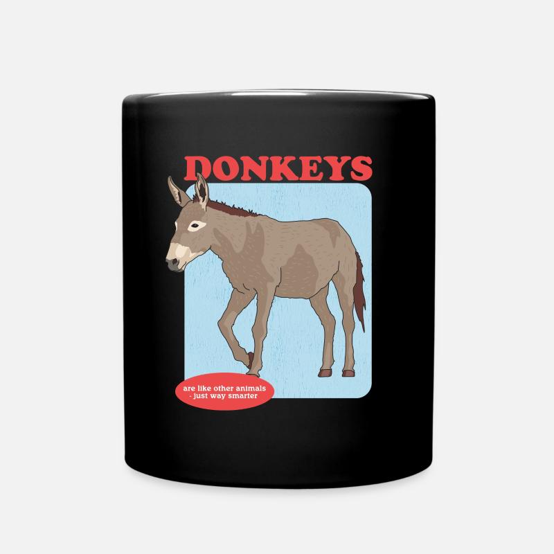 Âne propriétaire âne âne âne cadeau amoureux - Mug uni - noir