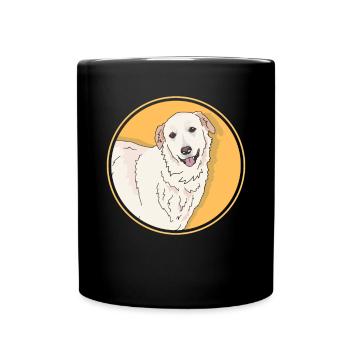 Chien de montagne des Pyrénées Chien Chien Cadeau Propriétaire - Mug uni - noir - Devant