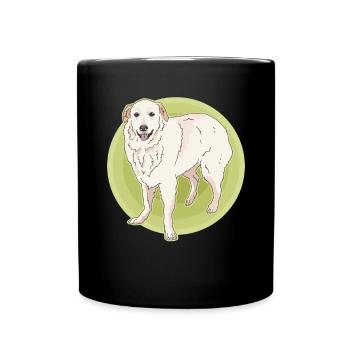 Chien de montagne des Pyrénées Chien de Montagne Chien Cadeau Propriétaire - Mug uni - noir - Devant