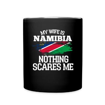 Namibia - Tasse einfarbig - Schwarz - Vorne