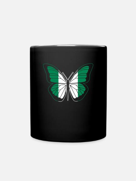 Nigeria - Tasse einfarbig - Schwarz