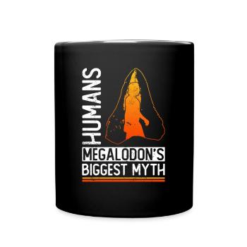 People - The biggest myth of the megalodon - - Full Colour Mug - black - Front
