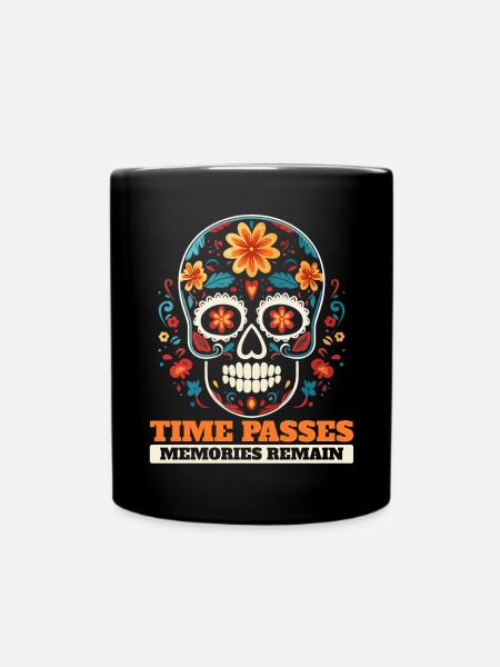 Dia De Los Muertos Sugar Skull Vacances mexicaines - Mug uni - noir